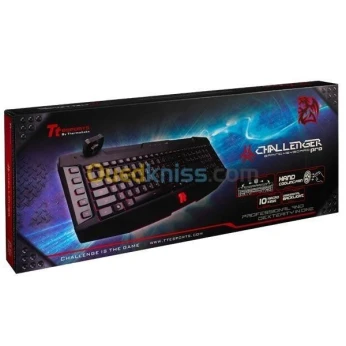 Tt ESPORTS By Thermaltake Challenger Pro Clavier USB Rétroéclairage Rouge