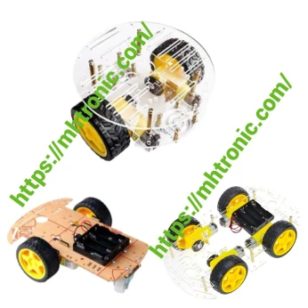 Arduino - Kits châssis de voiture robotisée intelligente 2 roues / 2 roues à double pont / 4 roues