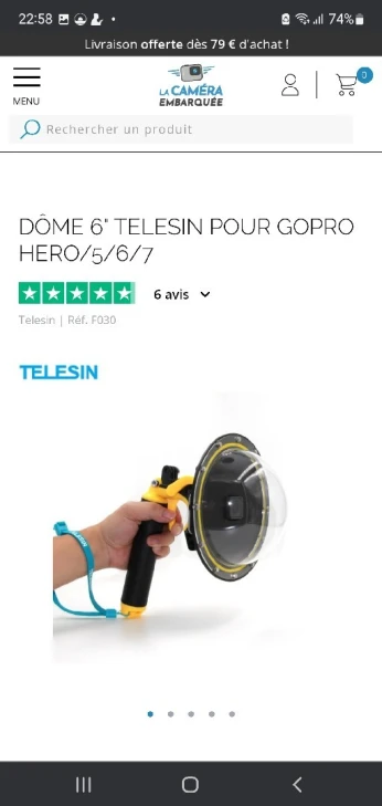 Télé sin 7 go pro