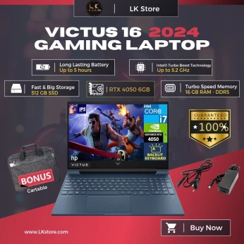Victus 16 2024 i7 14650Hx (14eme generation) 512gb ssd ,16gb ram rtx 4050 6gb, 16.1 pouce 165Hz