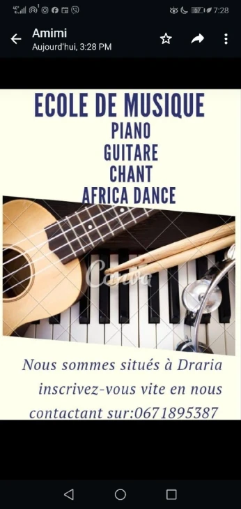 Cours de musique