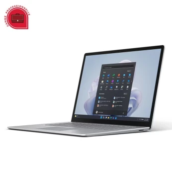 Microsoft Surface Laptop 5 core I7-1255U/8 Go/256 Go SSD/15,6 pouces tactile/Windows 11/Platine