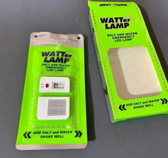 Lampe à eau et sel / Water lamp/ مصباح لاد يشتغل ب الماء و الملح