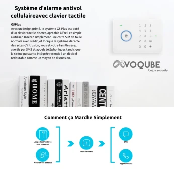 Alarm Sans FIL CHUANGO, System Alarme pour Maison, Villa, Bureau et mini Entreprise