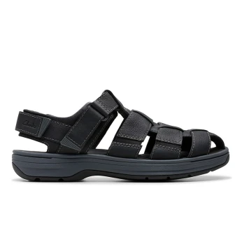 ClarksSaltway Cove Black Leather
