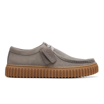 CLARKS Torhill Lo Grey Suede
