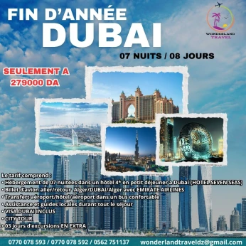 Programme Fin D'année Dubaï