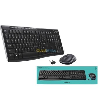 Ensemble ( Pack / Kit ) Clavier Souris Logitech MK270 Sans Fil/Azerty