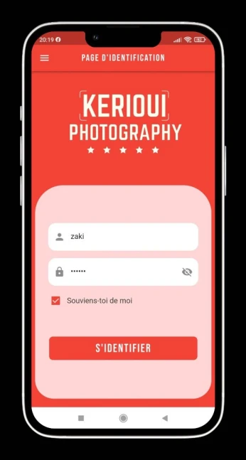 Application profissionel (android + ios) pour gérer les mariages pour les photographes