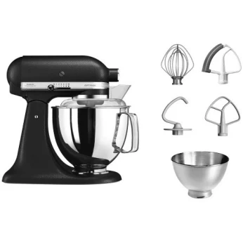 Robot PETRIN KITCHENAID Artisan NOIR 2 BOLS- 300W- 4,8L- 5Ksm175PSEBK