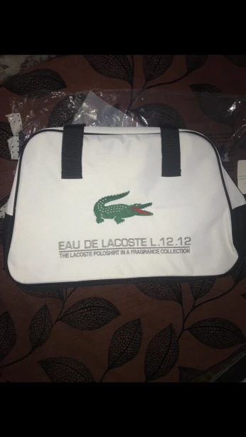 Cabas Lacoste original blanc