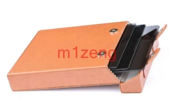 Boîte de rangement en cuir pour filtre carrée