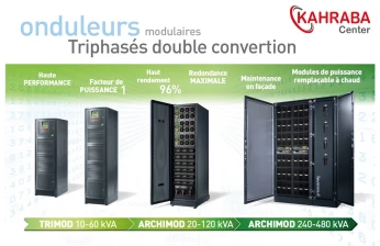 Onduleurs modulaires Triphasés Double Convertion UPS