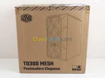 COOLER MASTER MASTERBOX TD300 MESH - BOÎTIER MINI TOUR - VERRE TREMPÉ - 2 FAN ARGB - BLANC