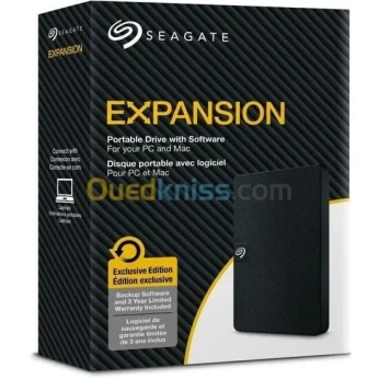 SEAGATE EXPANSION 1 Tb Externe - 2.5" - USB 3.0 -