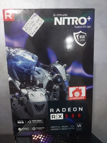 Rx 580 8gb Vram sapphire nitro OC+ 256Bit
