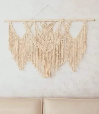 Macramé suspension murale