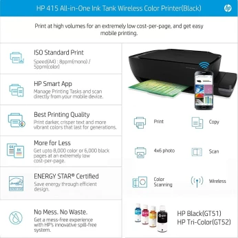 IMPRIMANTE HP 415 MULTI FUNCTION IMPRESSION 1200 x 1200 PPP