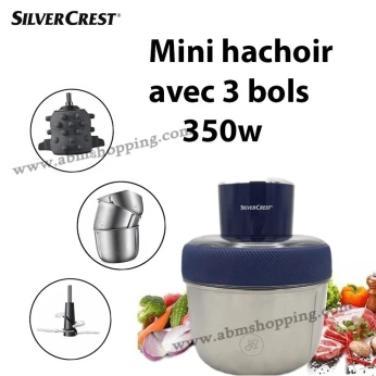 mini hachoir avec 3 bols | SilverCrest