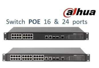 Switch DAHUA TECHNOLOGY PoE 24/16/08/04 Ports