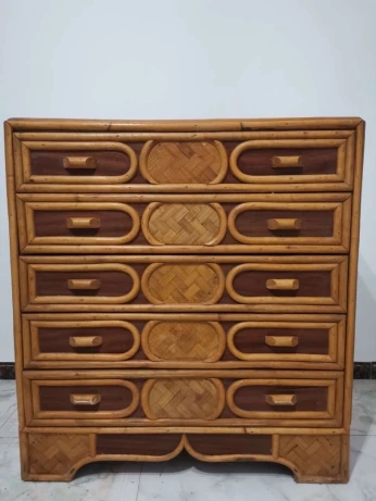 Commode en osier