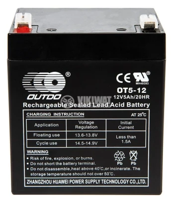 BATTERIE ONDULEUR OUTDO 12V/20hr 4.5AH / 7 AH / 9AH / 12AH