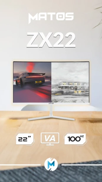 Monitor MATOS ZX22 22" FHD VA 100Hz