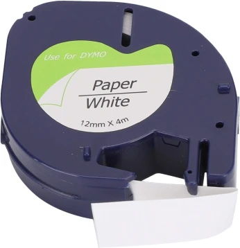 Ruban pour étiqueteuse Dymo blanc papier