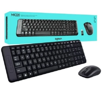 Logitech MK220 Clavier Souris Sans Fil Ensemble USB - NOIR