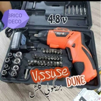Visseuse devisseuse 4,8v avec accessoires marque dune