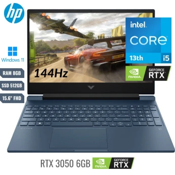 HP VICTUS I5 13420H 08GO DDR4 512 NVME SSD NVIDIA RTX 3050 06GB 15.6" FHD 144Hz