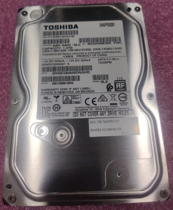 HDD "NEW" TOSHIBA DT01ACA100 - HP 661699-003