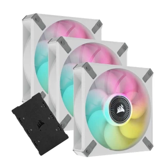 Corsair ML120 Elite RGB Blanc Triple Pack + Controlleur