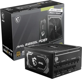 MSI MAG A1250GL 1250W GOLD ATX 3.1 PCIE 5.1