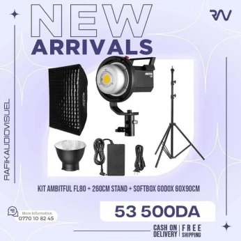 Kit lumière continue Ambitful FL80W