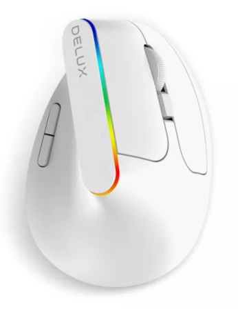 Souris sans fil DELUX RGB Verticale