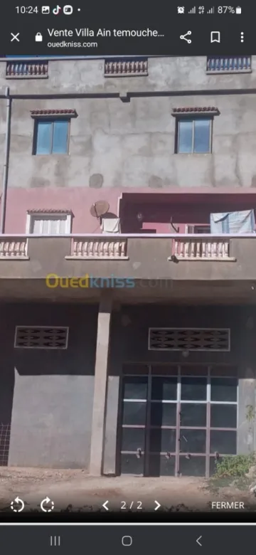 Vente Villa Aïn Témouchent Beni saf 2