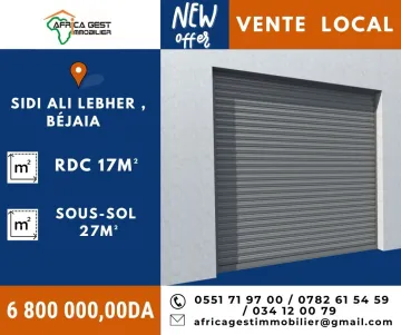 Vente Local Béjaïa Bejaia