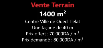 Vente Terrain Oran Oued tlelat