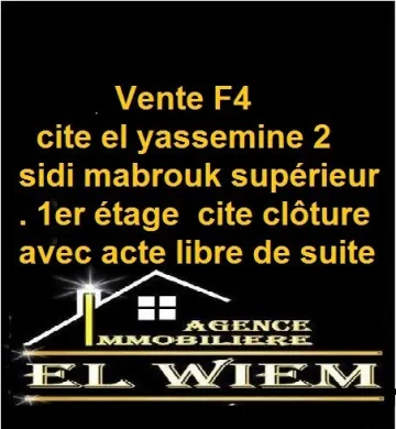 Vente Appartement F4 Constantine Constantine 2