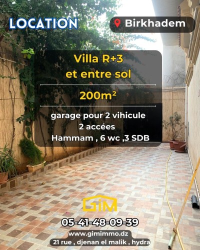 Location Villa Alger Birkhadem