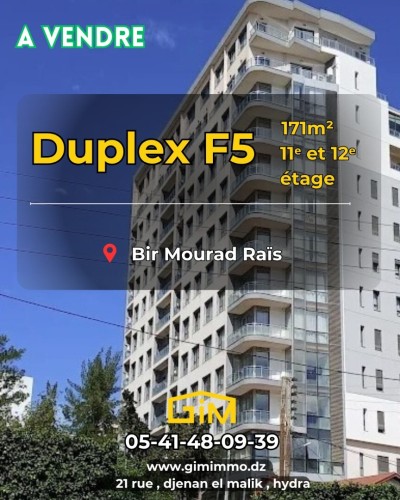 Sell Apartment Duplex F5 Alger Bir mourad rais