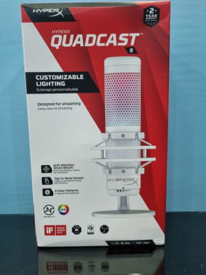 Microphone HyperX Quadcast S White
