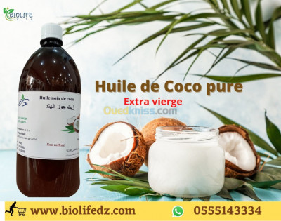 Huile de coco extra vierge Alimentaire