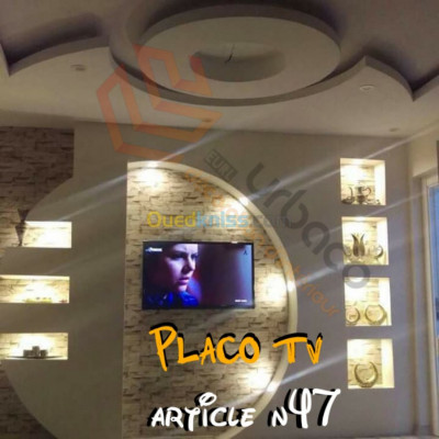 decoration-furnishing-placo-platre-ba13-5-tv-bechar-tlemcen-tiaret-alger-centre-saida-algiers-algeria