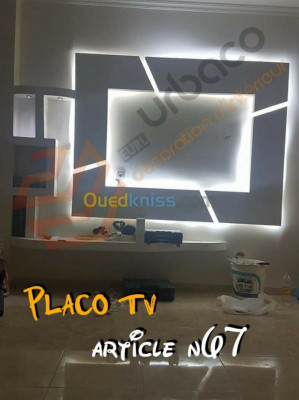 decoration-furnishing-placo-platre-ba13-6-tv-bechar-tlemcen-tiaret-alger-centre-saida-algiers-algeria