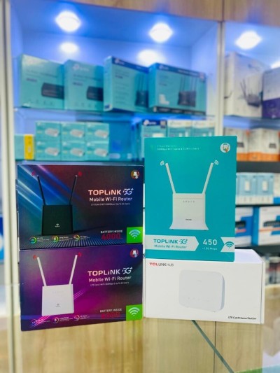 MODEM 4G AVEC BATTERIE ET OUT PORTS RJ45 + RJ11 TOPLINK / TCL...