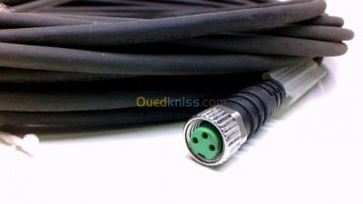 M8 female 0° with cable