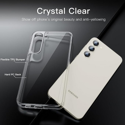 Antichoc Samsung Galaxy S23 Plus Transparent Rigide Coque Protection S23+