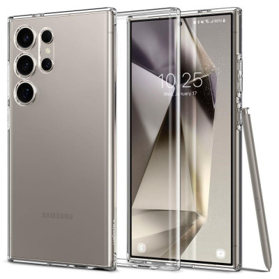 Antichoc Transparent Samsung Galaxy S24 Ultra Coque Spigen Liquid Crystal Original Made in Korea